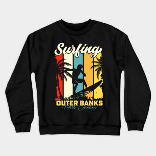 Surfing | Outer Banks, North Carolina Crewneck Sweatshirt